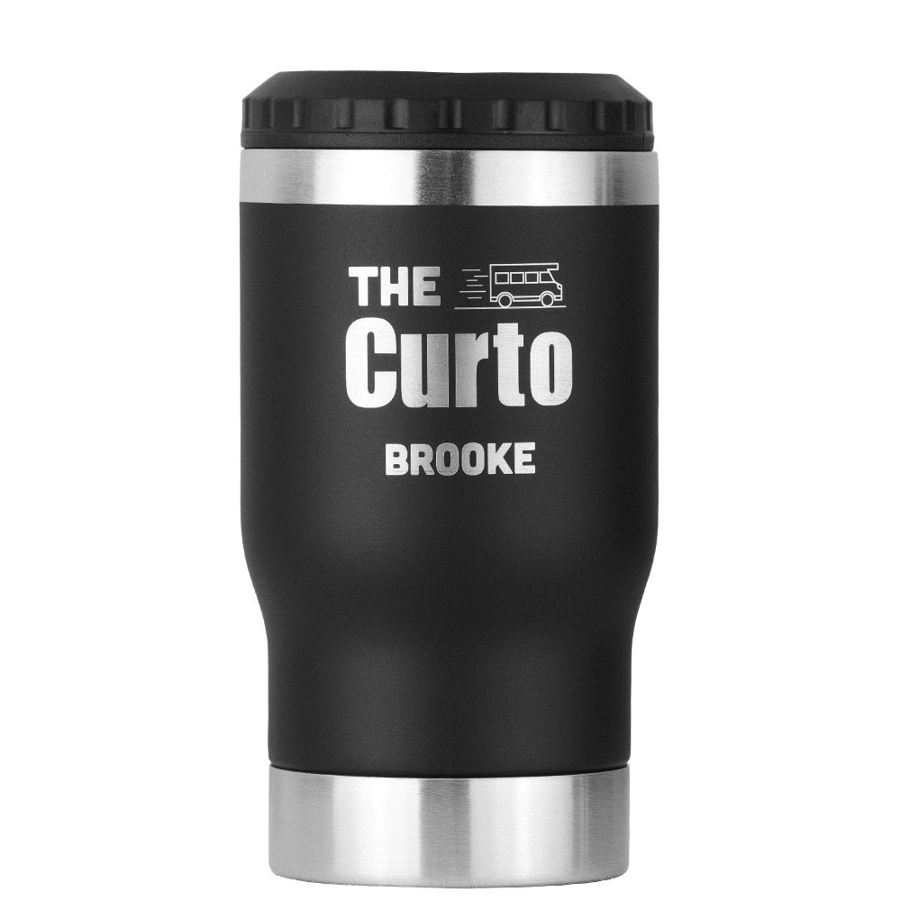 Trekk 350ml 2-In-1 Tumbler Cooler with one colour print