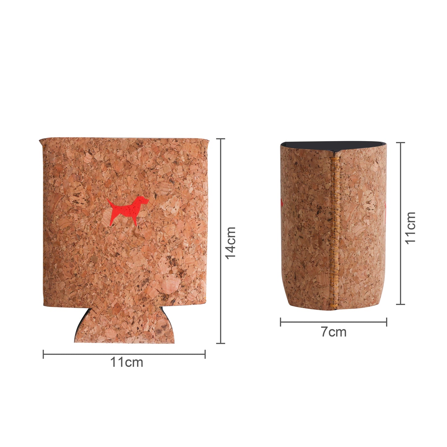 Flat Packed Cork Stubby Holder
