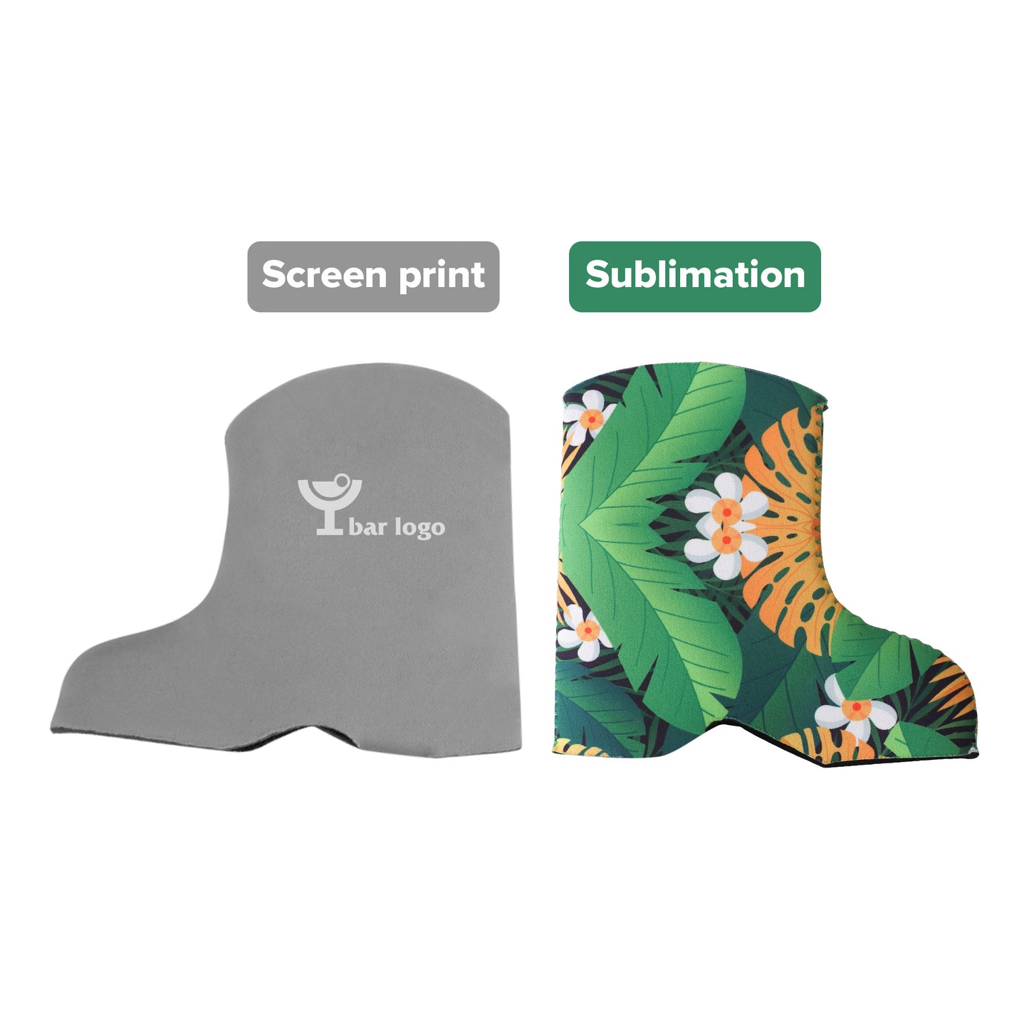 Boot Shape Stubby Holder - Sublimated Print