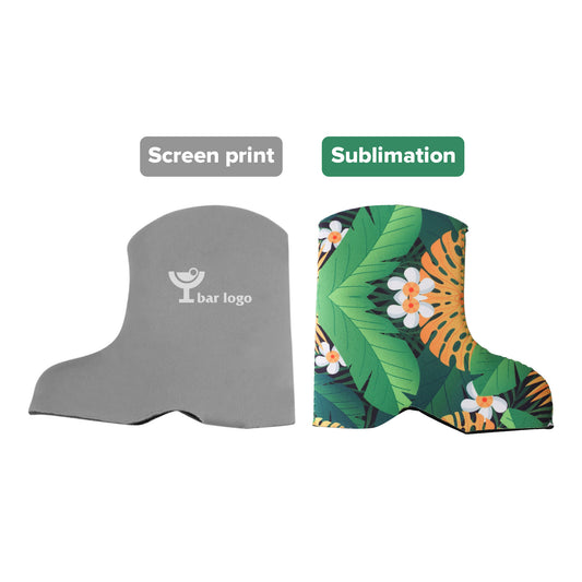 Boot Shape Stubby Holder - Screen Printed